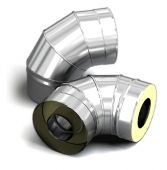 Отвод-сэндвич 90 TMF ф200/300, 0,5мм, нн