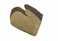 Мочалка джут (22*18см) рукавица комбинированная Ф